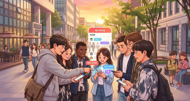 연합 게시판으로 인해 캠퍼스 간의 경계가 허물어지는 모습 (사진: Gemini 활용)  ​